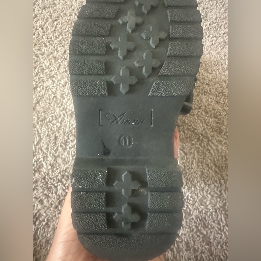 Gently Used Black Lace-Up Ankle Boots - Picture 5 of 5